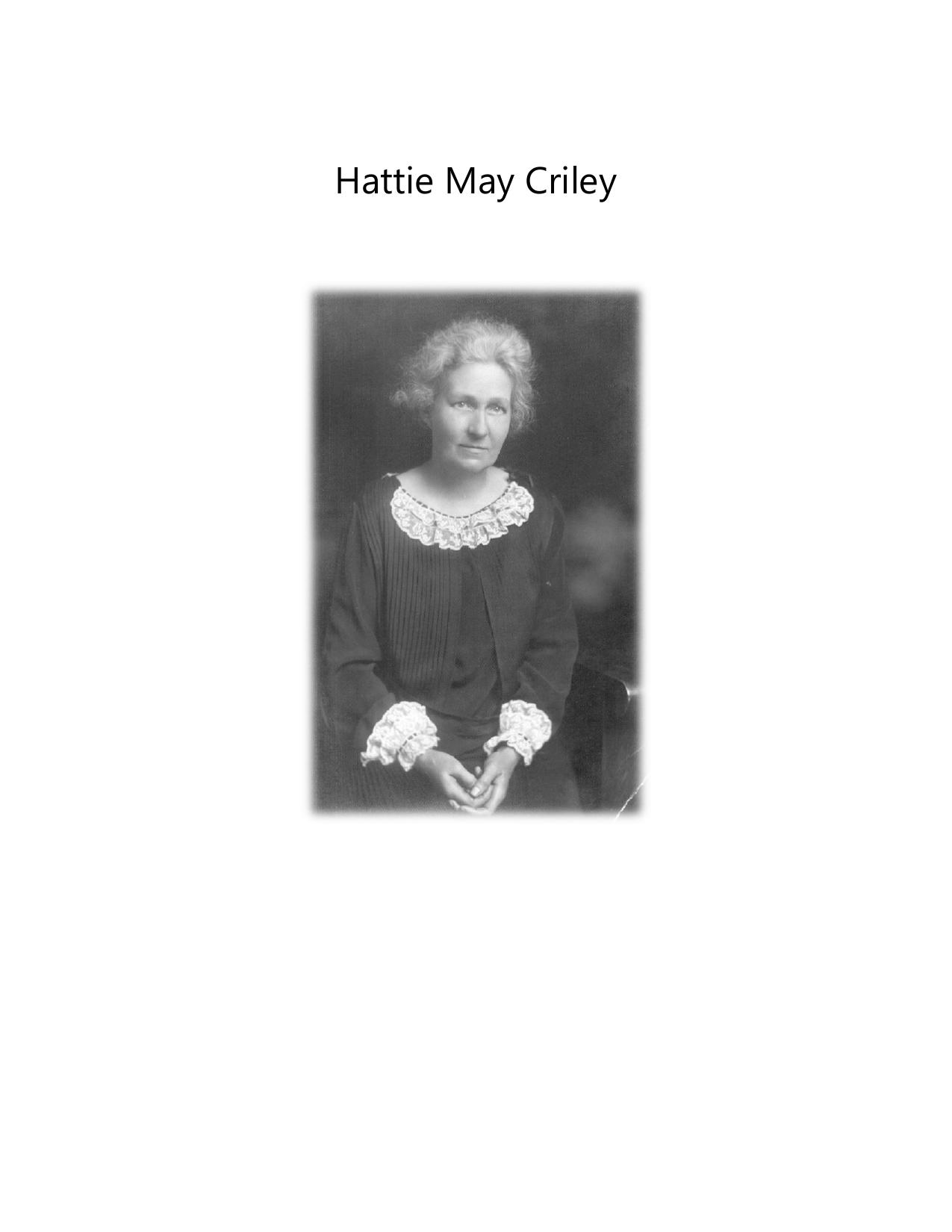 The Story of Hattie May Criley
